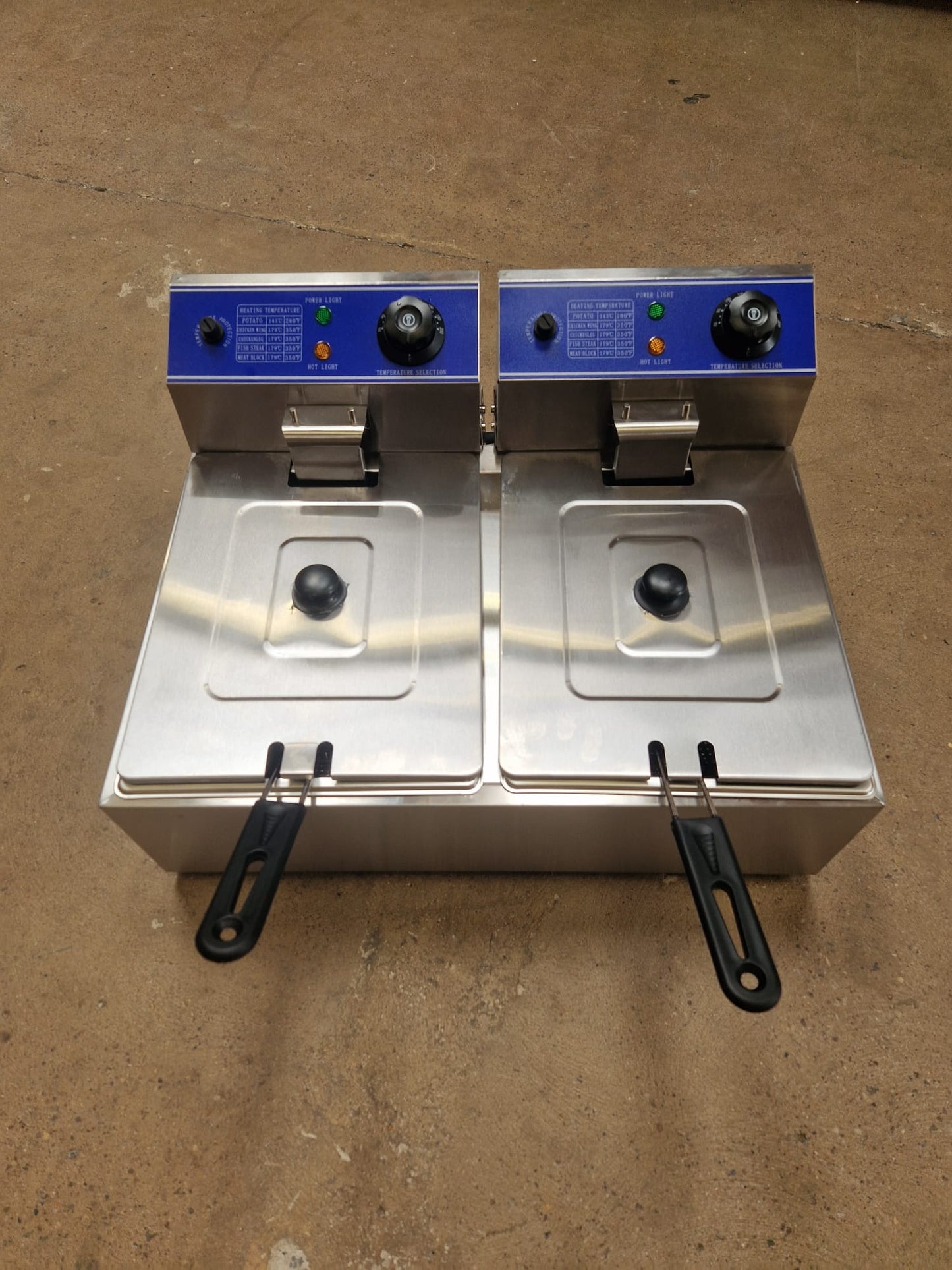 Double Tank Commercial Fryer