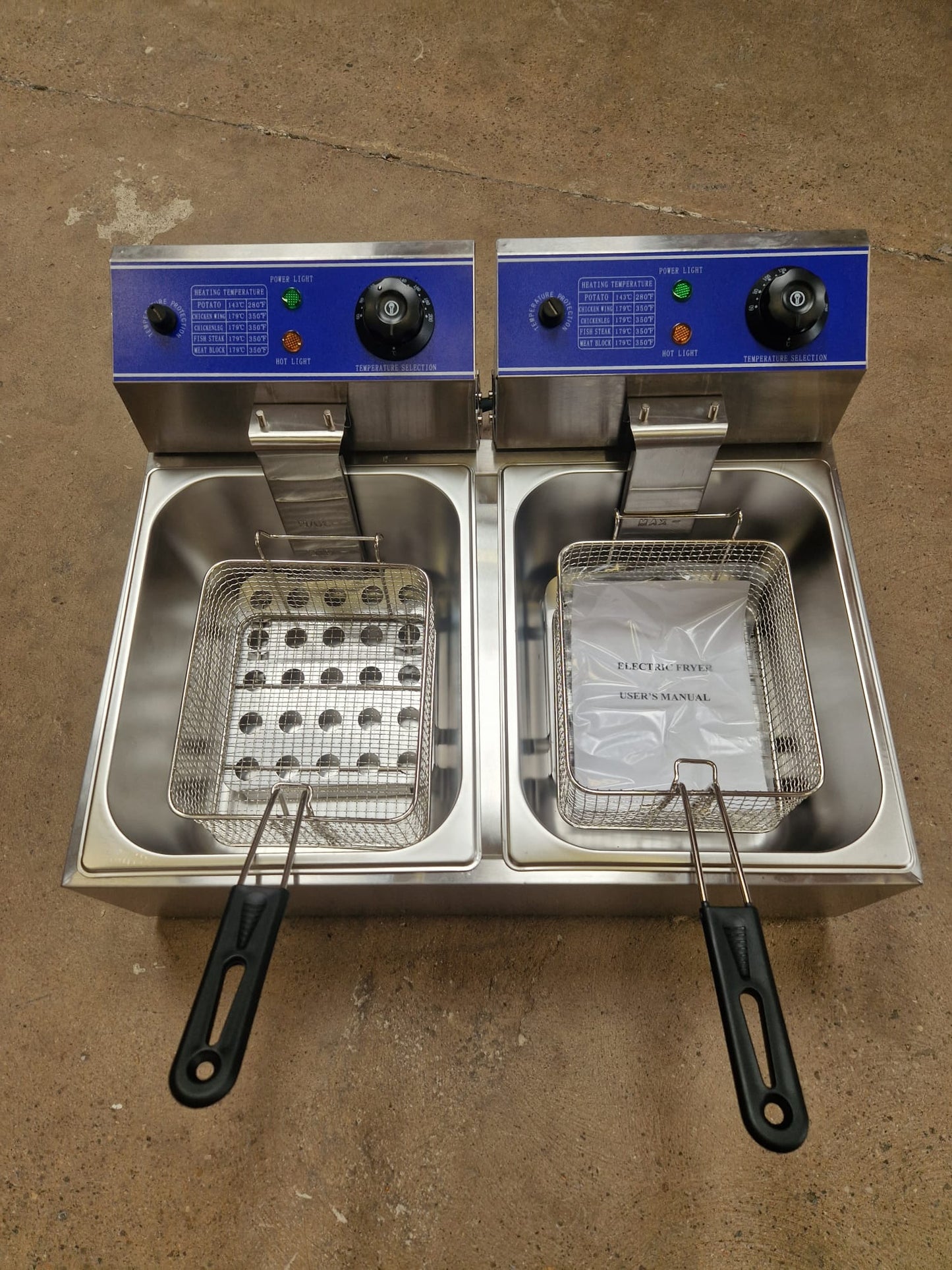 Double Tank Commercial Fryer